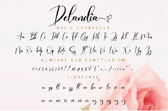 Delandia font