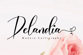 Delandia font