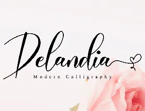 Delandia font