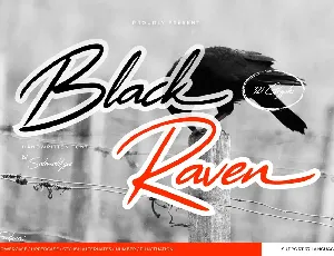 Black Raven font