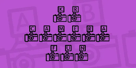 KR Camera Fun font