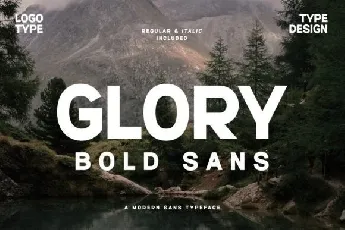 Glory Bold font