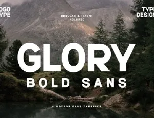 Glory Bold font