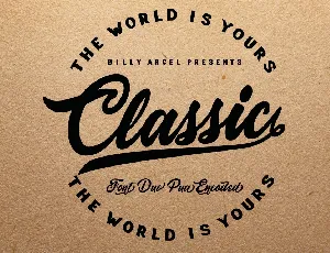 Cclassic Script font