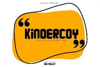 kindercoy font