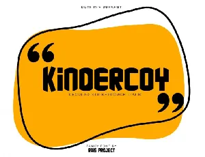 kindercoy font