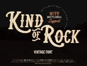 Kind Of Rock Display font