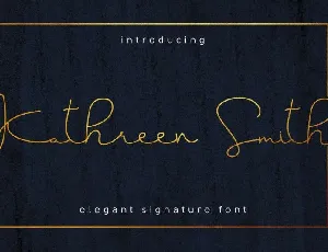 Kathreen Smith Signature font