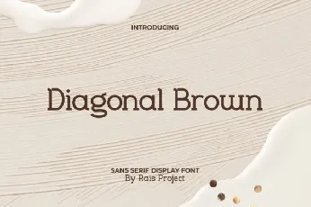 Diagonal Brown font
