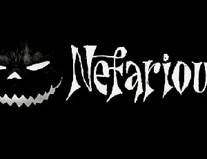 Nefarious font