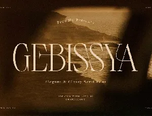 Gebissya font