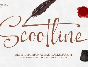 Scootline font