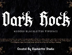 Dark Rock font