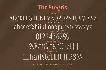 The Stegris Family font