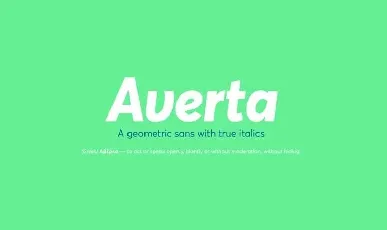 Averta Free font