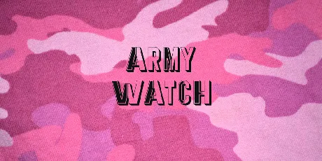 Army Watch font