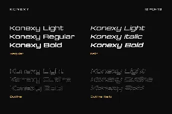 Konexy Personal Use font