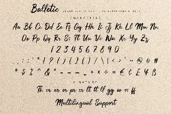 Balletic font