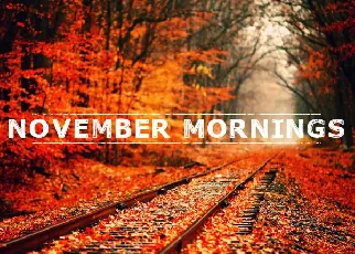 November Mornings font