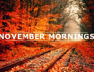 November Mornings font