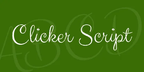 Clicker Script font