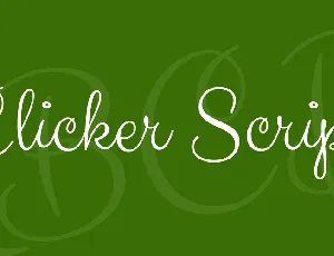 Clicker Script font