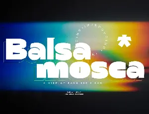 Balsamosca font