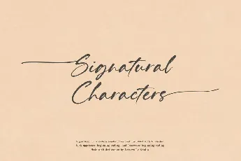 Signatural Typeface font