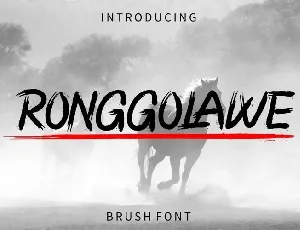 RONGGOLAWE font