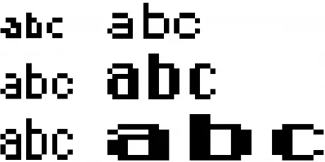 DePixel Family font