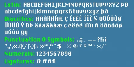 DePixel Family font