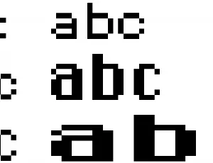 DePixel Family font