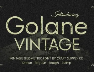 Golane Vintage font