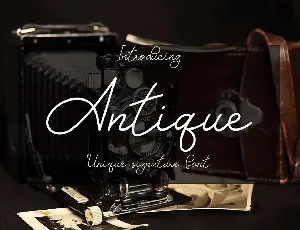 Antique font