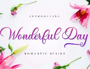 Wonderful Day font