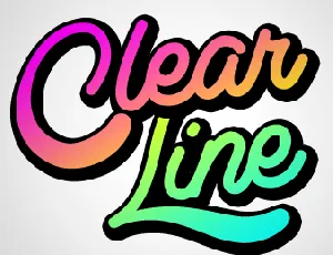 Clear Line PERSONAL USE ONLY font