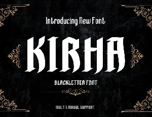 KIRHA font