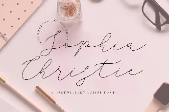 Sophia Christie font