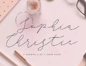 Sophia Christie font