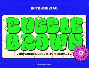 Bubble Brown font