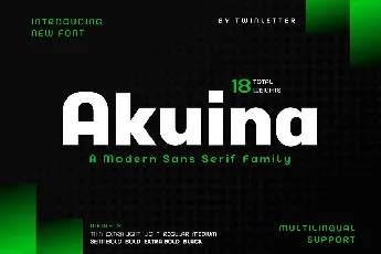 Akuina font