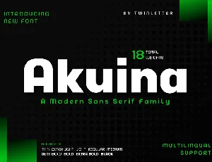 Akuina font