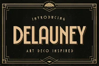 Delauney font