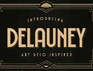 Delauney font