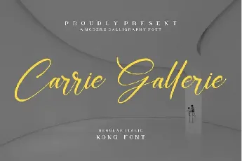 Carrie Gallerie Calligraphy font