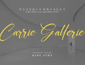 Carrie Gallerie Calligraphy font