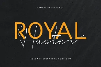 Royal Haster Duo font