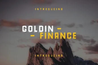 GoldinFinance Typeface font