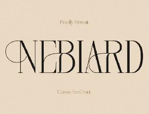 Nebiard font