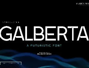 Galberta font